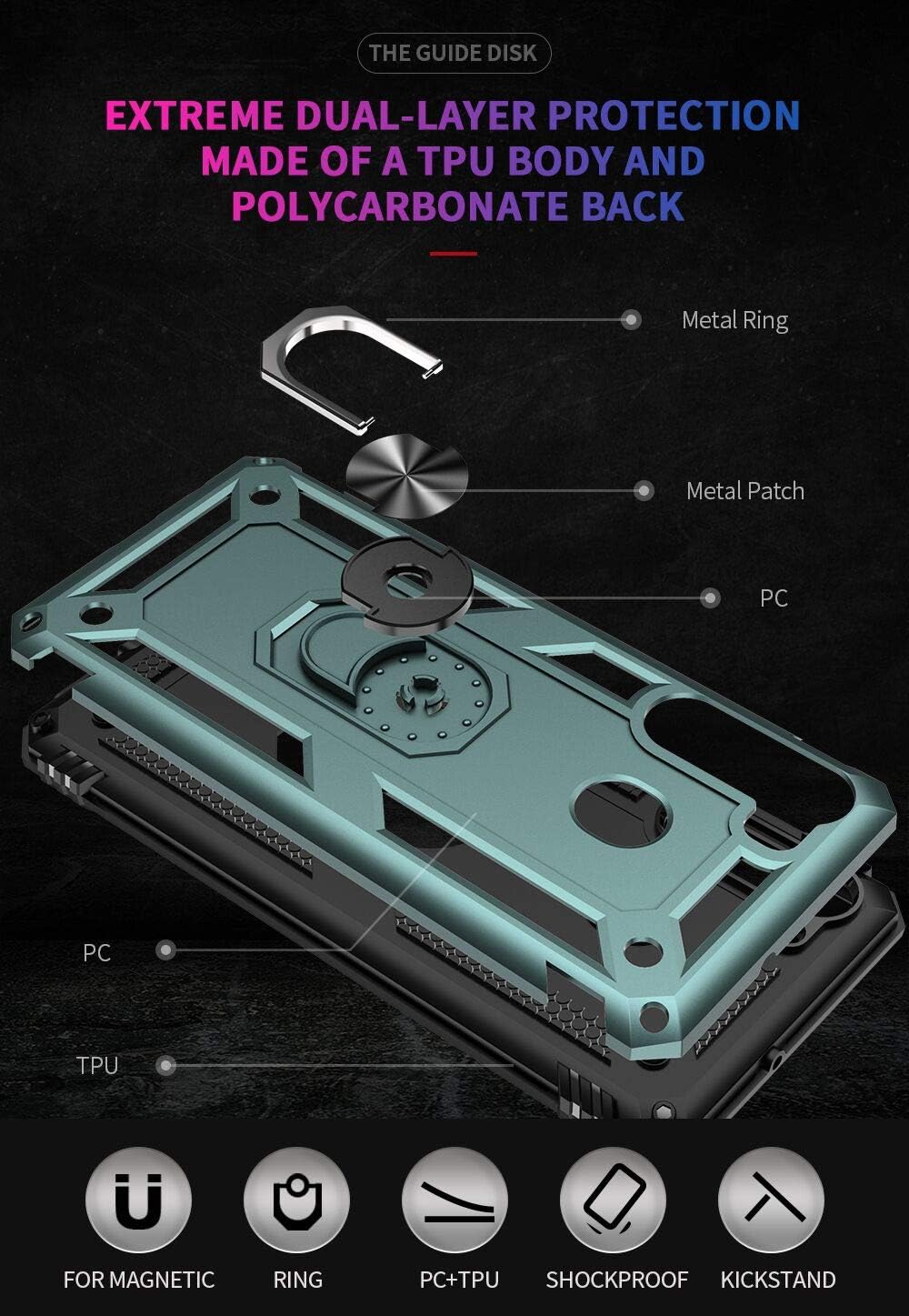 Designed for iPhone 12 Case, Designed for iPhone 12 Pro Case