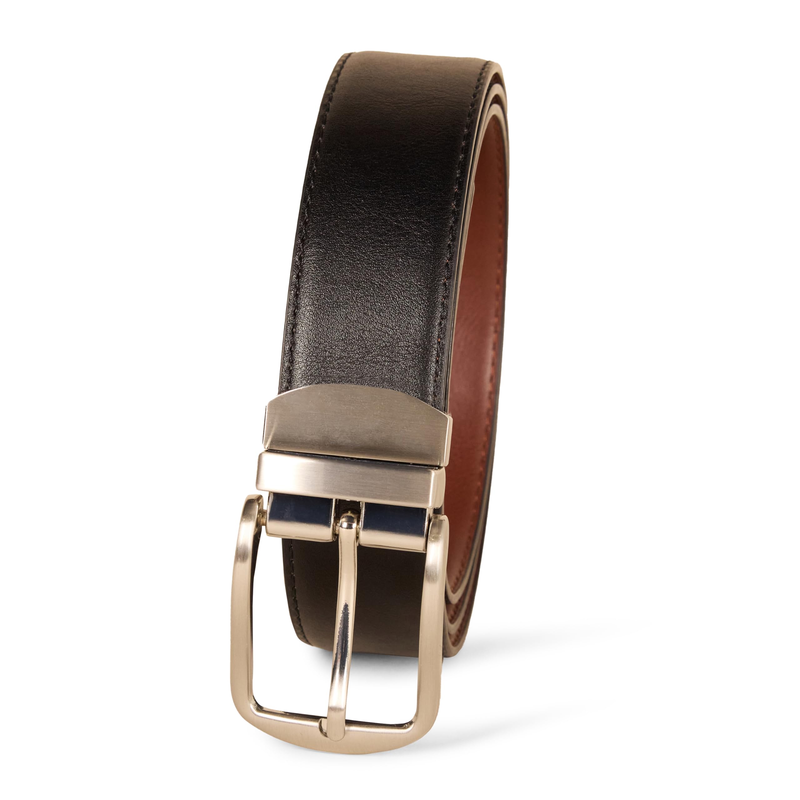 Amazon Essentials Mens Reversible Dress Belt