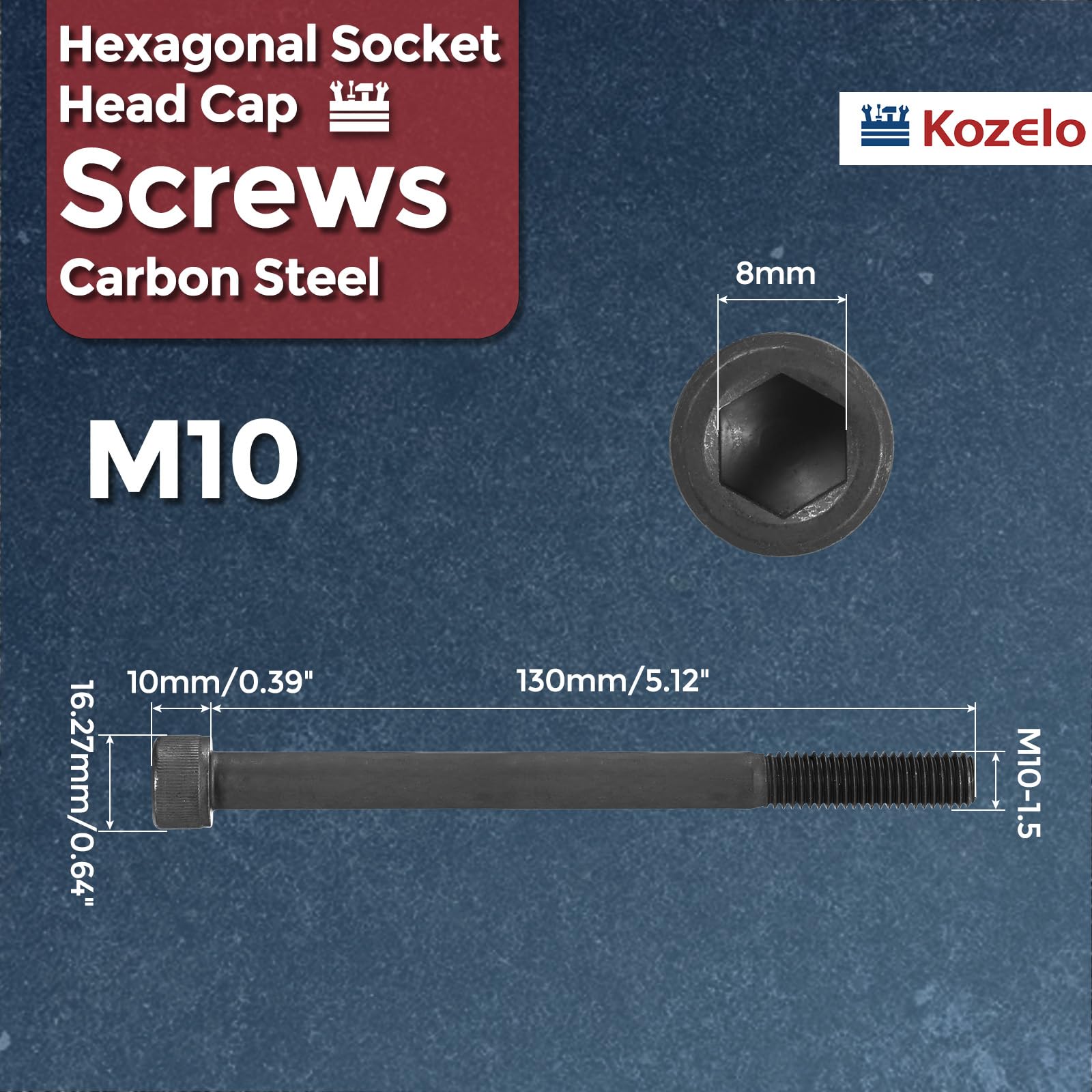 Kozelo 5pcs Socket Head Cap Screws - Image 2