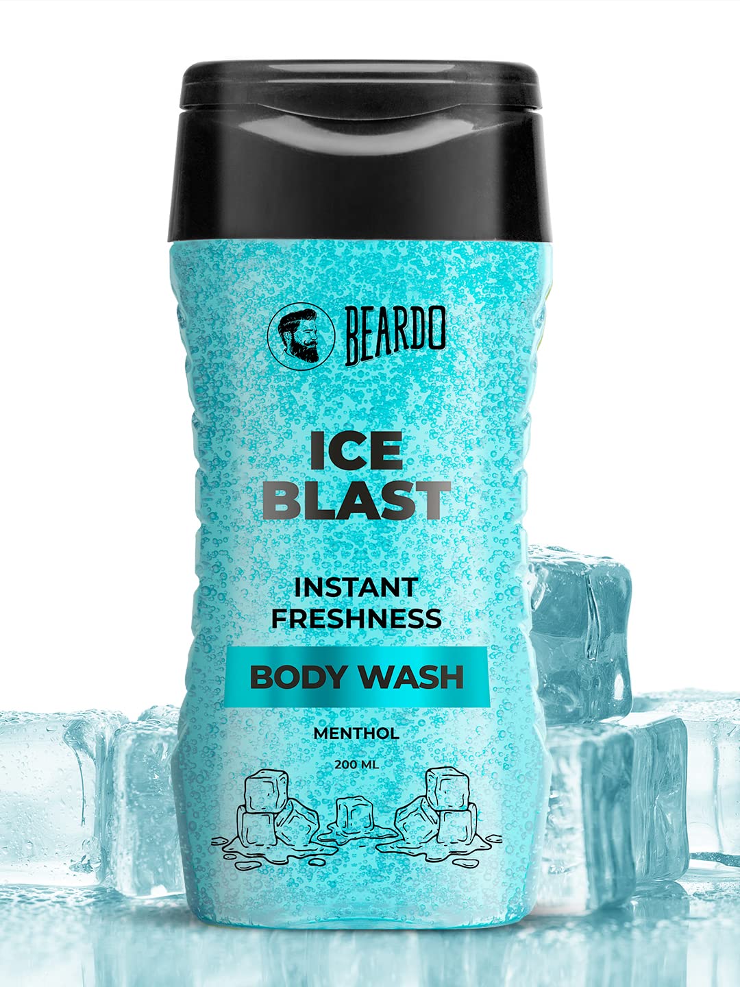 Beardo Ice Blast Body Wash For Men 200ml | Refreshing Menthol Cooling Instant Icy Cool Freshness Body Wash | Shower Gel Fo...