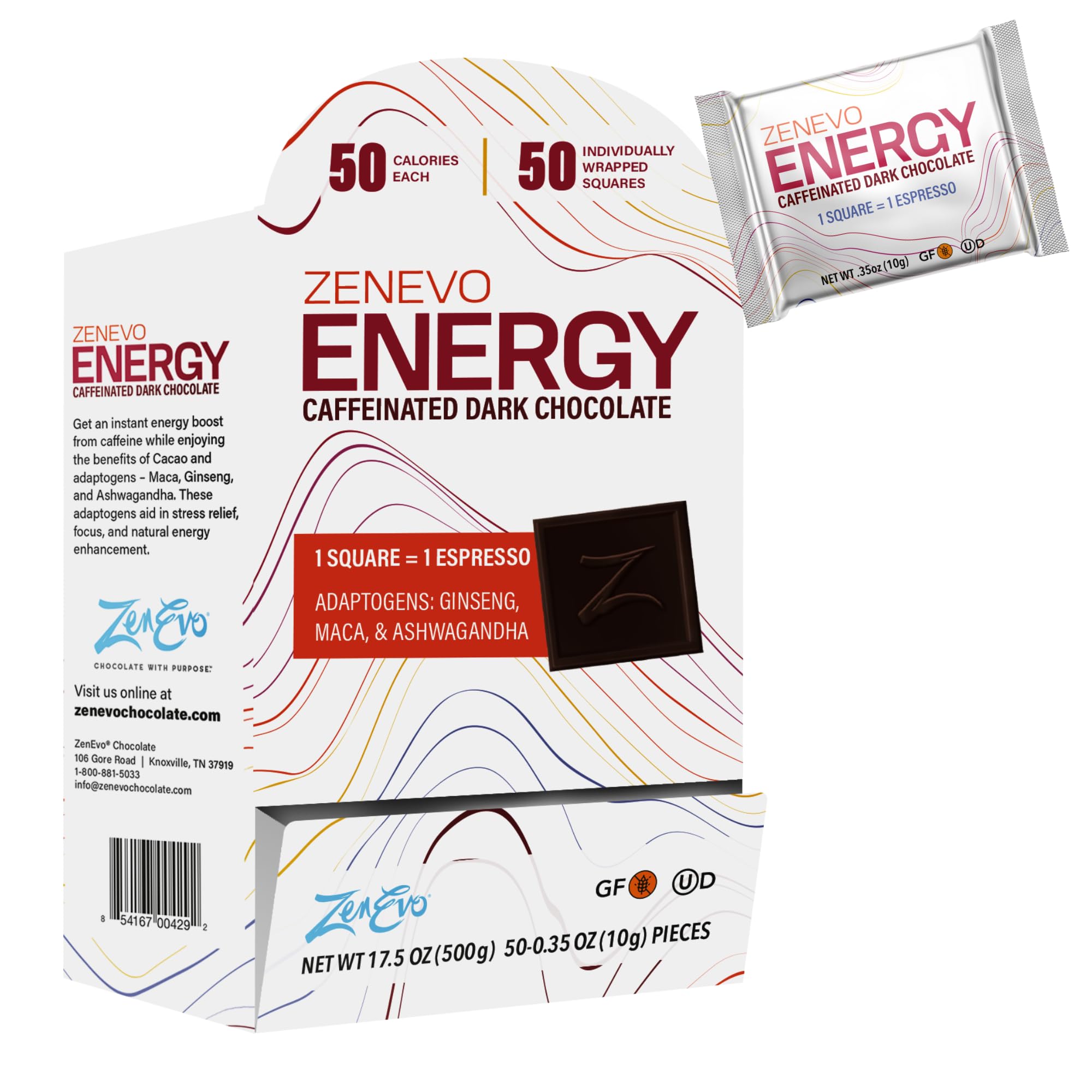 ちょこたん PR ws Amazon.com : ZenEvo - Dark Chocolate Energy - Dark Caffeinated