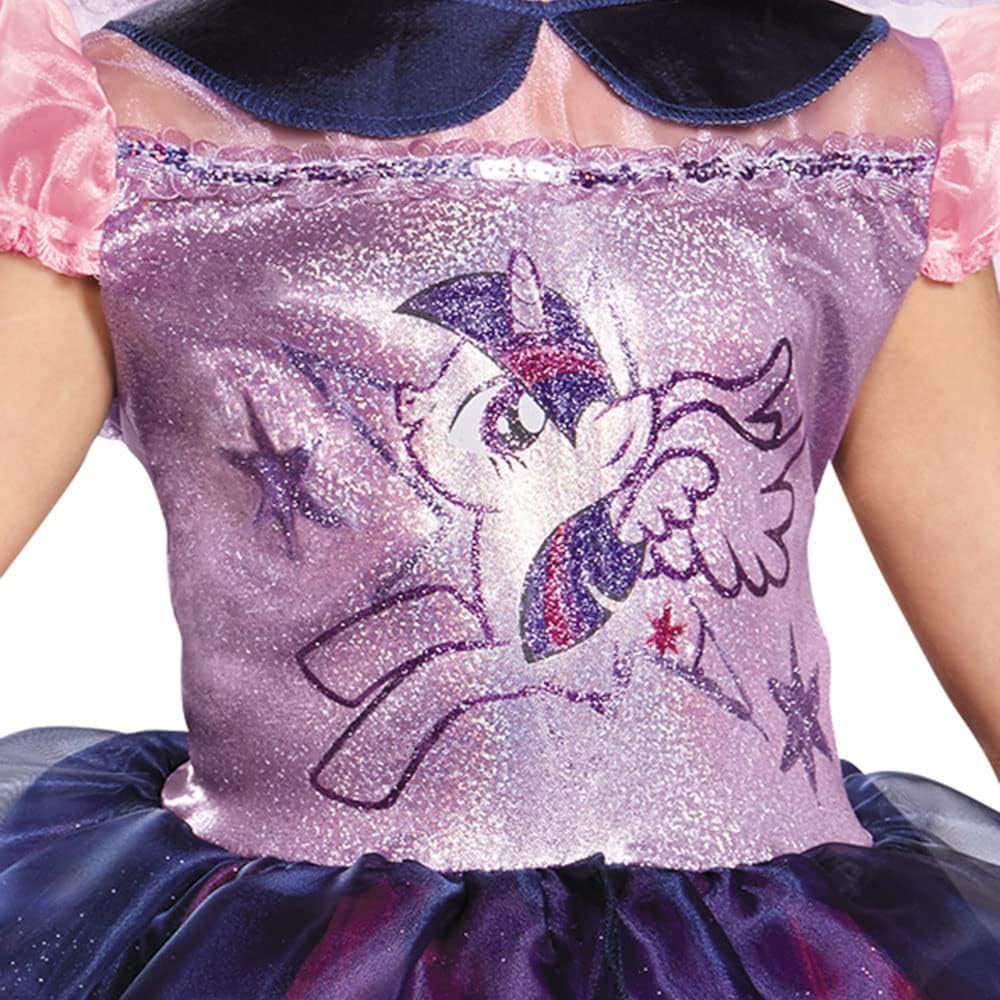 Disguise Twilight Sparkle Tutu Deluxe My Little Pony Costume, Small/4-6X, Purple - Image 4