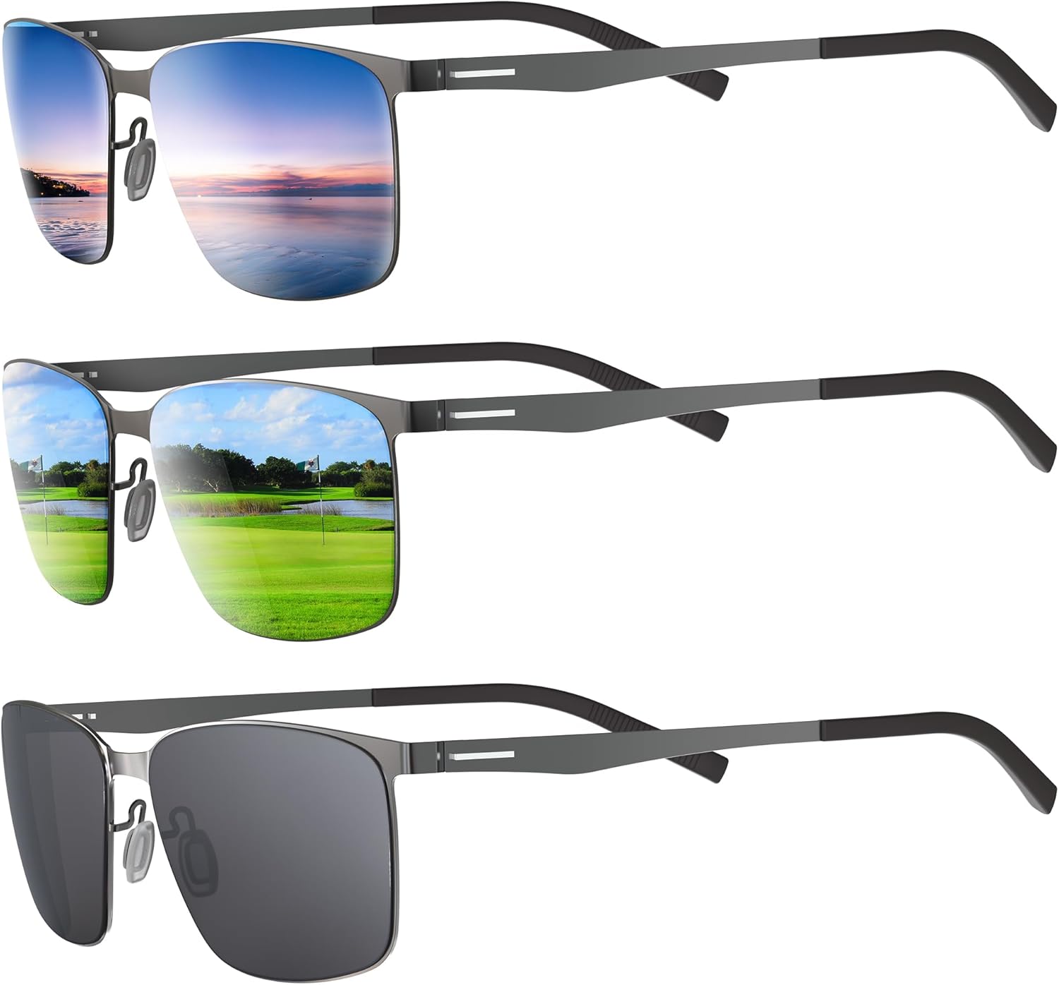 Golf Sunglasses for Men, Polarized Lenses for Green Reading, Lightweight & Stylish for Golfing, Fishing & Driving - Image 9