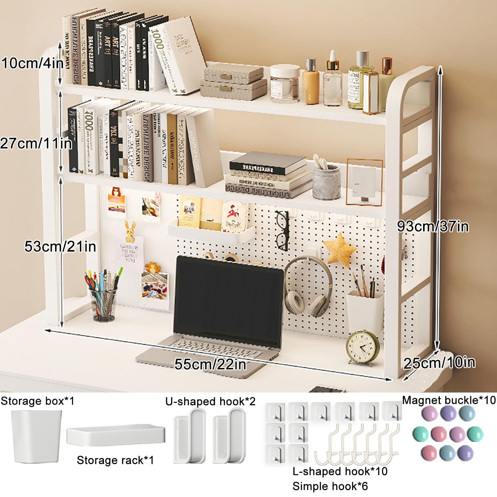 Amazon.co.jp: 卓上本棚工業用デスクトップ本棚、デスク周り 収納