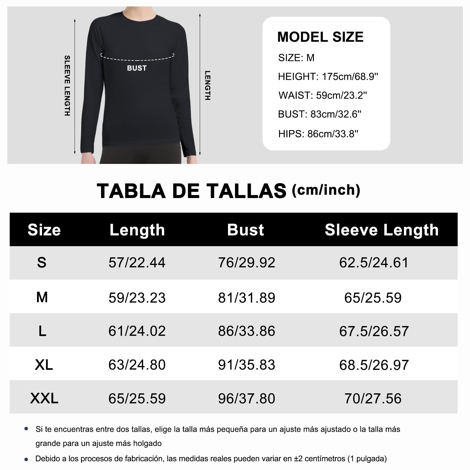 4 Pack Deportiva Mujer de Manga Larga Camiseta Transpirable Secado Rápido Camisetas de Compresión Ligero Elasticidad Top Deportiva Correr Base Layer Cuello Redondo Funcionales para Yoga Fitness