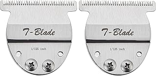 Wide T-Blade Compatible with Oster Finisher Trimmer Model 59 and T-Finisher Trimmer,For Creating Clean Hairlines or Grooming Small Pets Cuts Hair to 1/125"-0.2mm(2Pack)