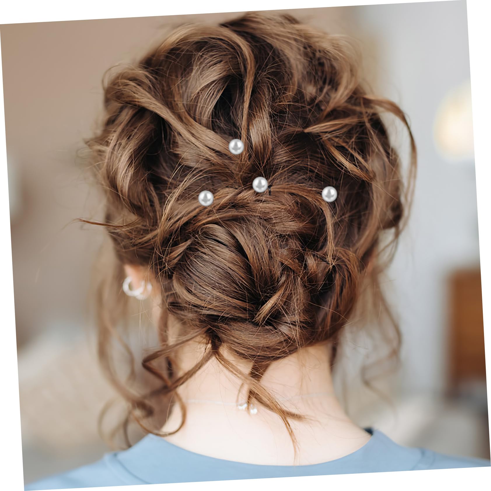 FRCOLOR 200 Pièces Clip En u Accessoires Pour Cheveux és Épingles à Cheveux Épingle à Cheveux En Accessoires De Cheveux De Mariage Accessoires De Cheveux De Bal Perle Strass