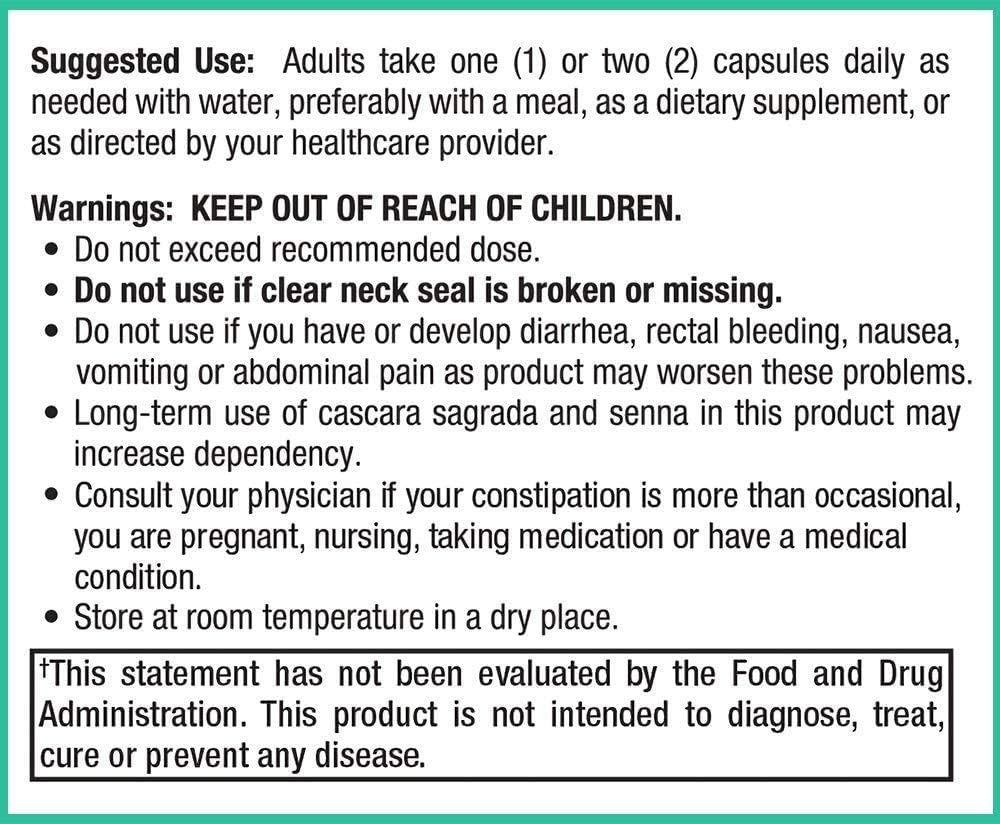 Peak Pure & Natural Colon Support - Colon Cleanse and Detox Supplement for Digestive Health - Gut Health Support with Inulin and Senna Leaf Extracts - with Fiber, Prebiotics, and Probiotics - 3 Pack