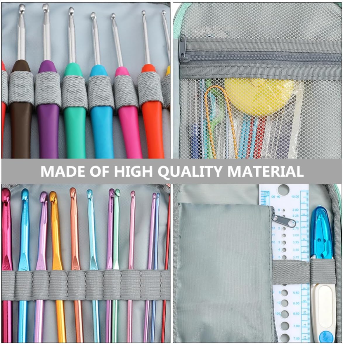 CORHAD Stainless Steel Crochet Hook Kit for Beginners and Students