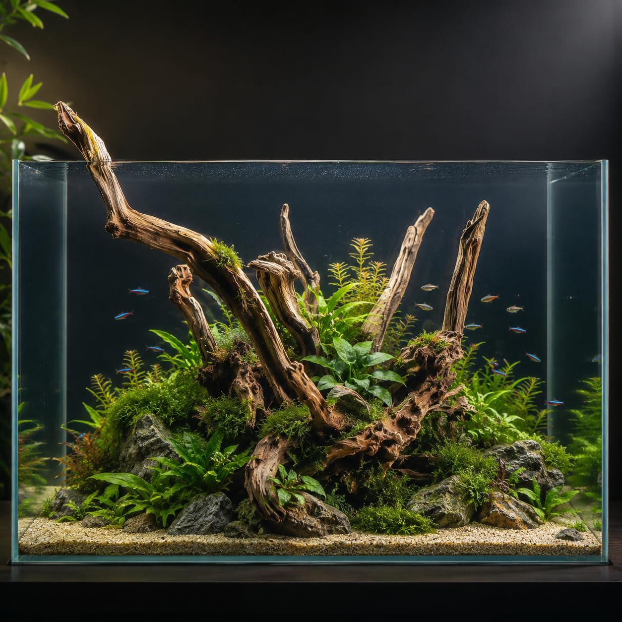 emours Bois flotté naturel pour aquarium, bois flotté unique pour décoration d'aquarium, terrarium et reptile, 1 pièce (20-30 cm)