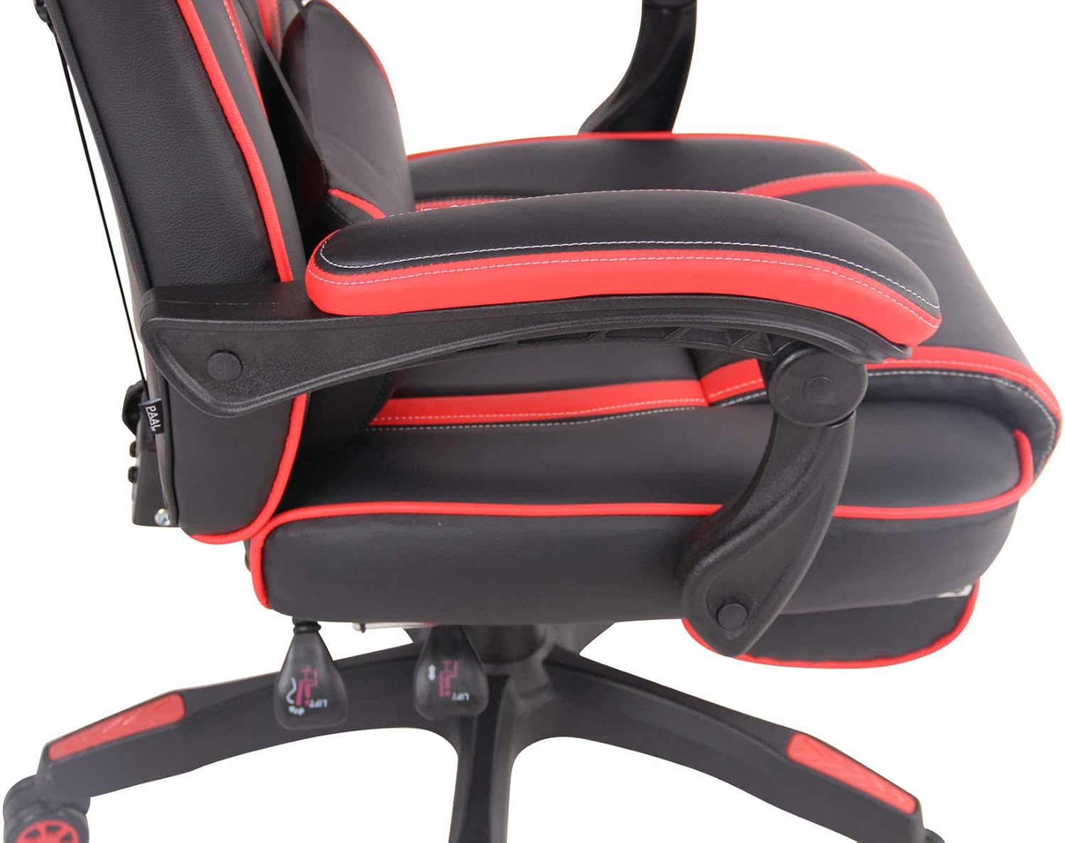 Sedia Gaming Heat con Poggiapiedi in Similpelle I Poltrona Racing Scrivania con Schienale Reclinabile E Doppio Cuscino - Sedia gaming - Immagine 7