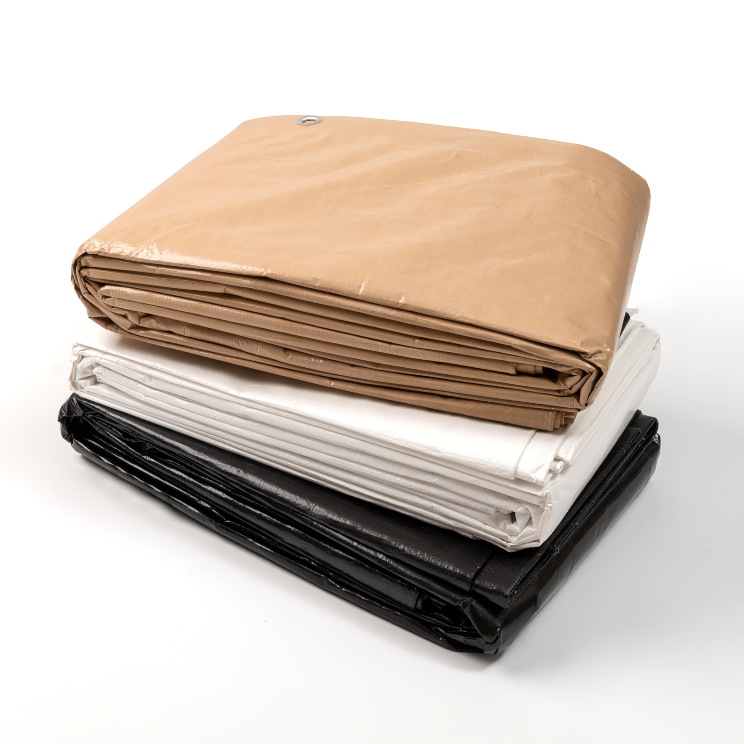 GUARD SHIELD Lona impermeable blanca de 4 x 6 m, cubierta de lámina de 120 g/m², para protección UV, ojales reforzados