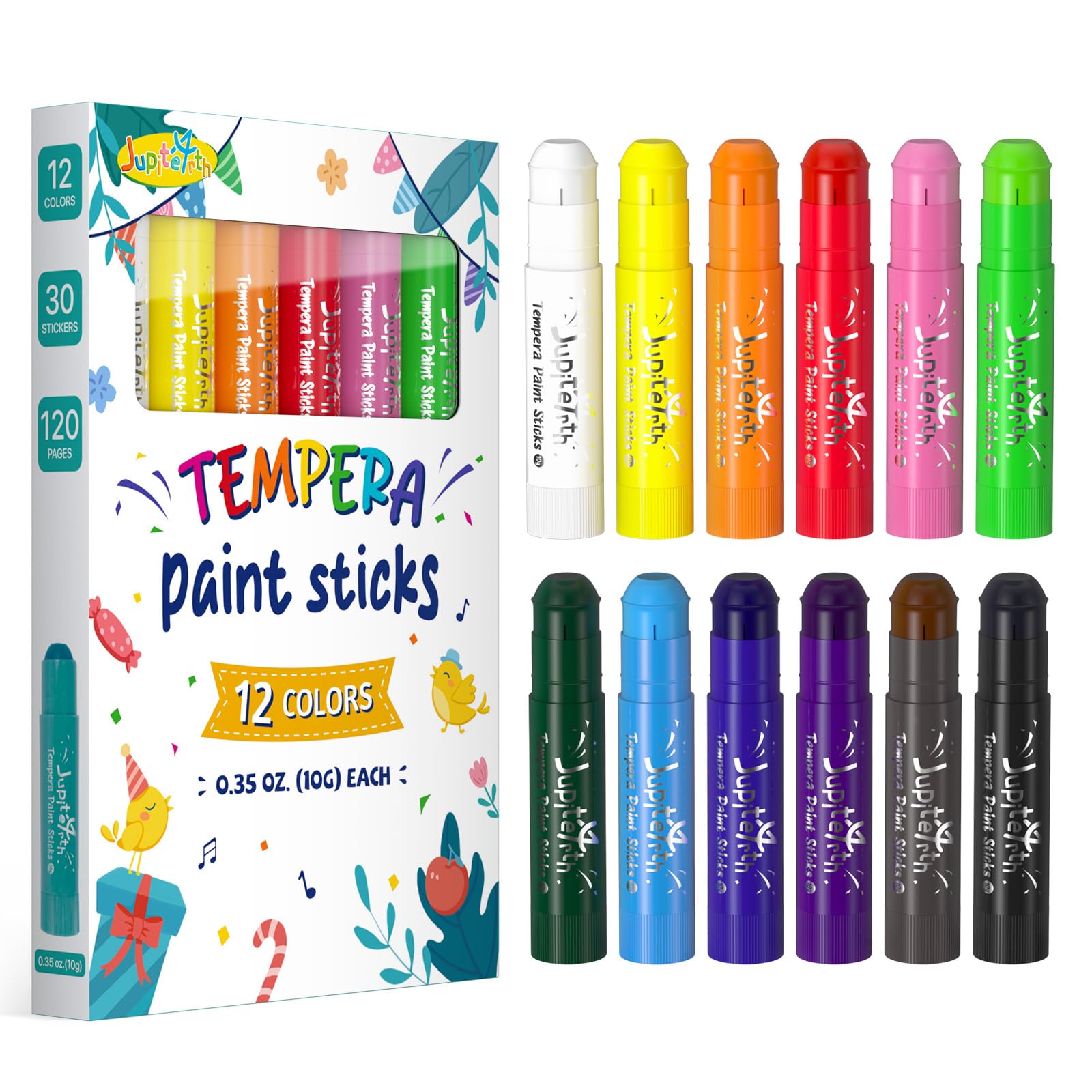 Amazon.co.jp: JUPITEARTH テンペラクレヨン 12色 パステルカラー