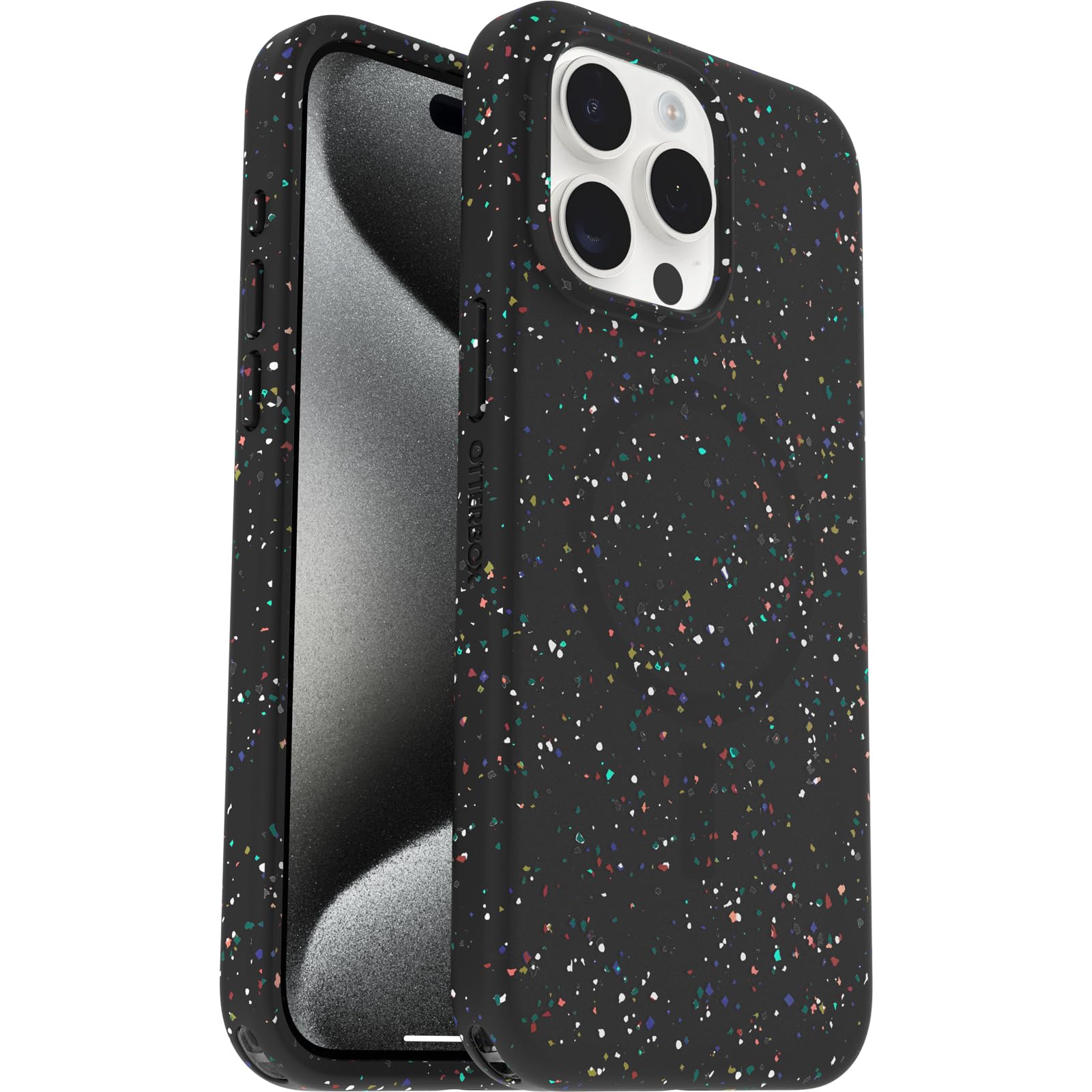 OtterBox Cover per iPhone 15 Pro Max Serie Core per MagSafe, resistente a shock e cadute, ultra sottile, protettiva, Testata 3x vs le norme anti caduta MIL-STD 810G, Nero