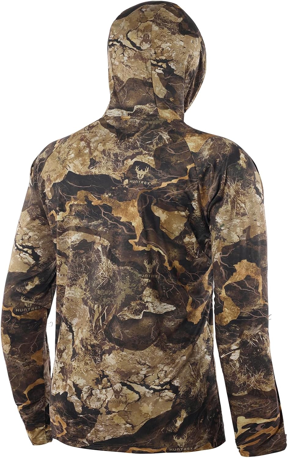 Men’s Lightweight Camo Hunting Hoodie Shirt – UPF 50+ Sun Protection, Quick-Dry, Breathable