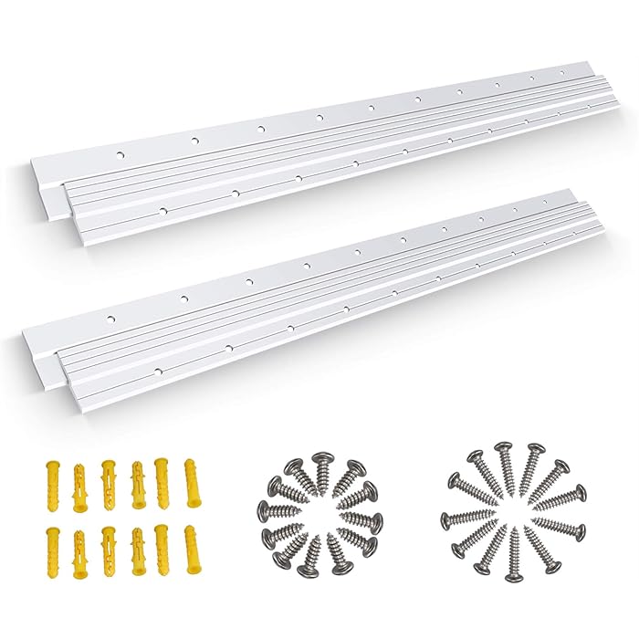 Buy (30 inch) French Cleat, 2 Pairs Heavy Duty Aluminum Z Clips/Bar