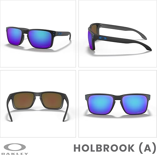 Miniatura 3 de Oakley Holbrook Asian Fit OO9244 - Gafas de sol de puente bajo para hombre, paquete con correa y kit de cuidado iWear de diseñador