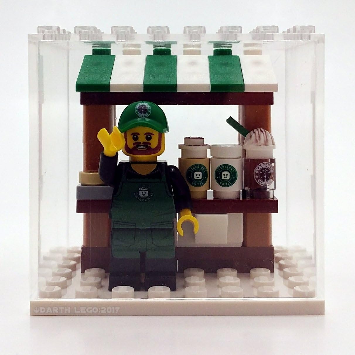 4 Lot Pack Clear Plastic Original Building Blocks Minifigures Display Case for Lego, Brick Loot & Other Brands