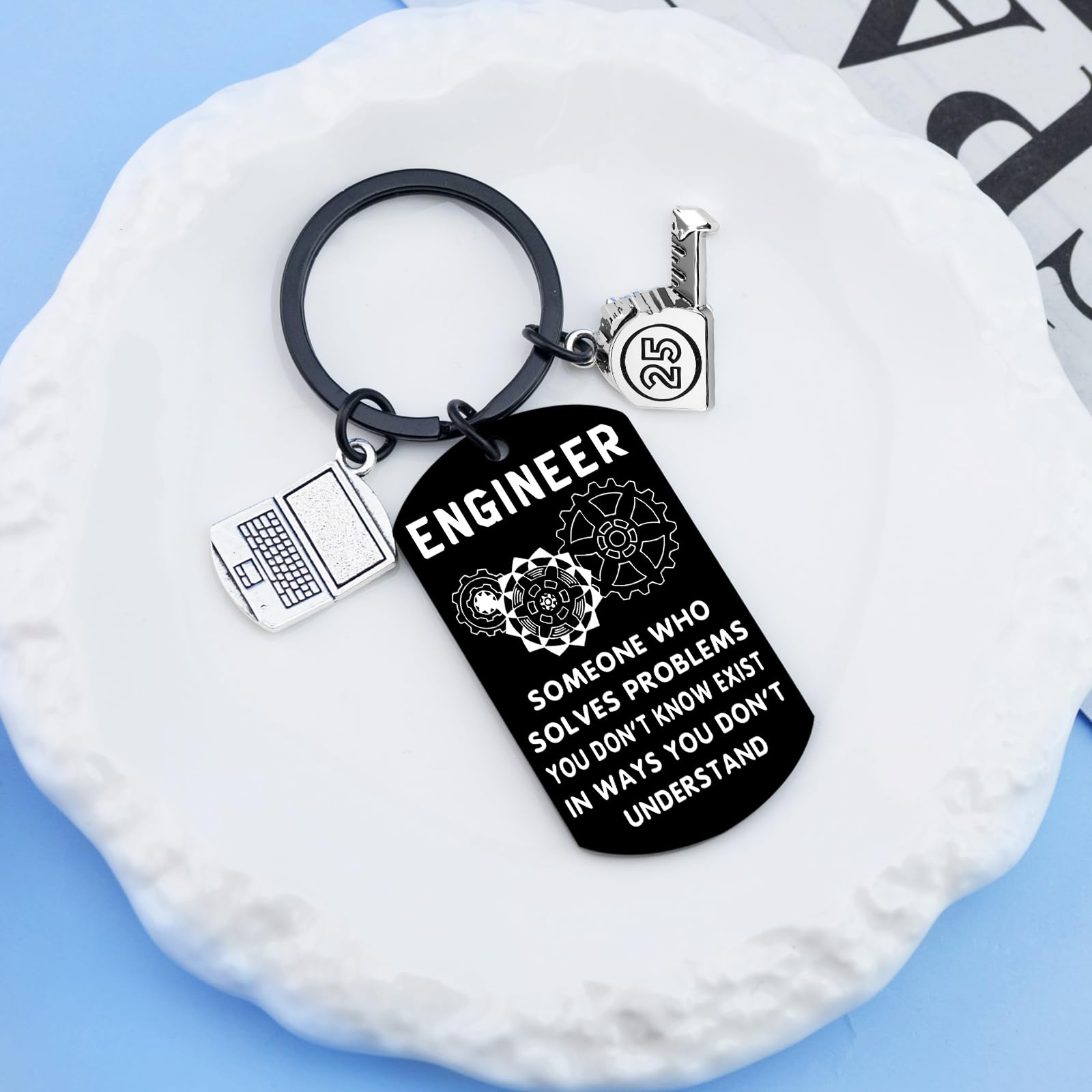 Engineer Gifts for Men Engineer Keychain Cool Gifts for Engineers Graduation Gift for Him Electrical Engineering Gift for School Student