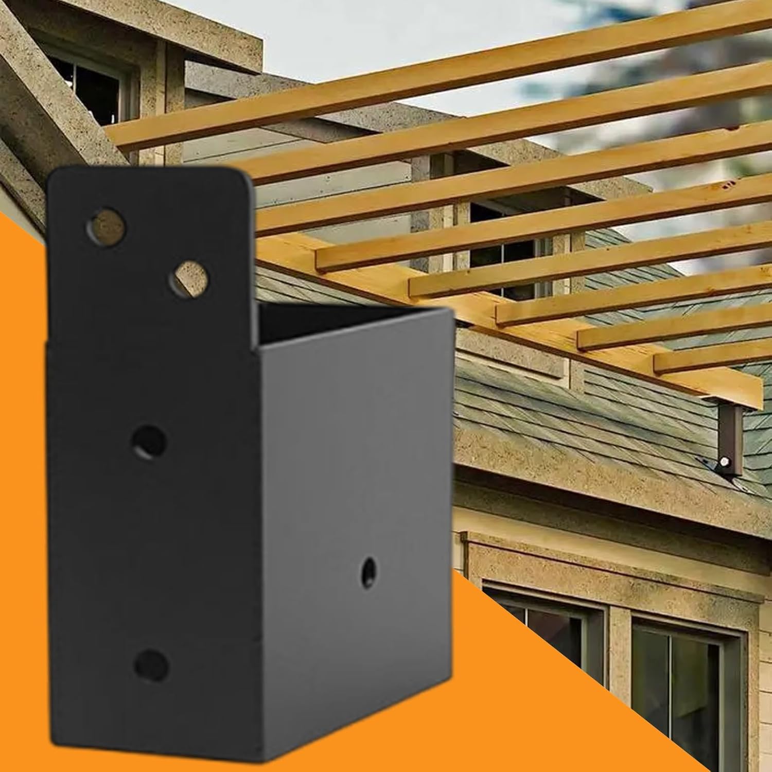 Hobngmuc パーゴラルーフブラケット - ヘビーデューティールーフライザーブラケット | カーポートビルディングシェッドポーチ