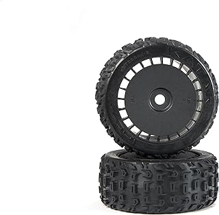 ARRMA dBoots Katar T Belted 6S Tire Set Glued (Blk) (2), ARA550097