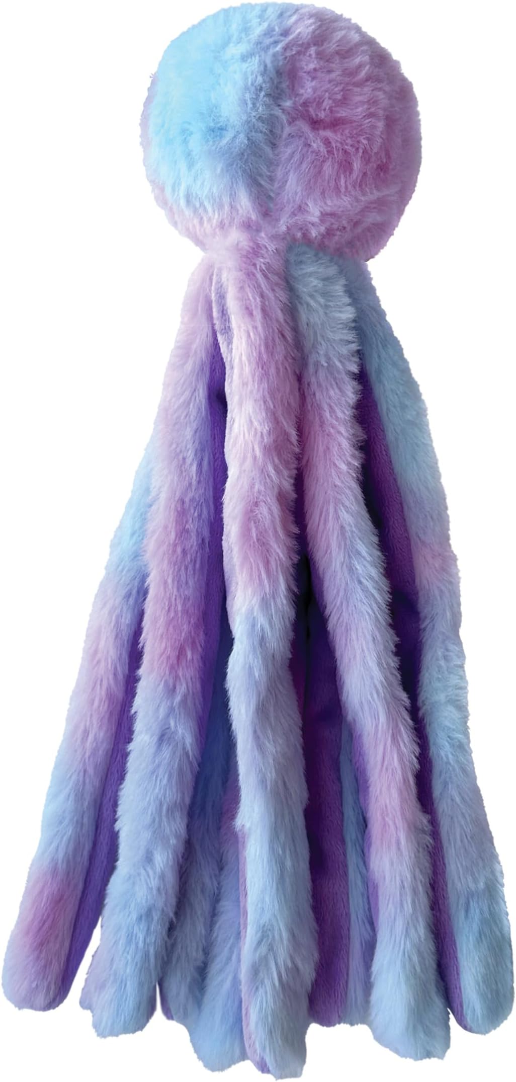FOUFITfoufouBRAND Large Fuzzy Wuzzy Octopus Dog Pet Toy, 16.4-inch Height, Pink and Purple, Pet Accessories