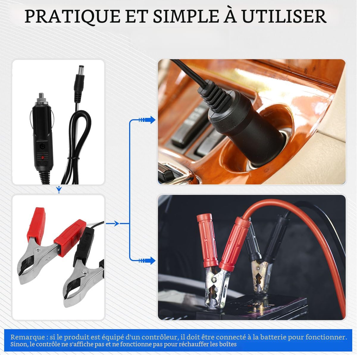 Panneau Solaire Portable 30W 12V Avec USB - Étanche IP65 - Pour Voiture, Camping-car, Bateau - Inclus Ventouses Et Pinces - 3