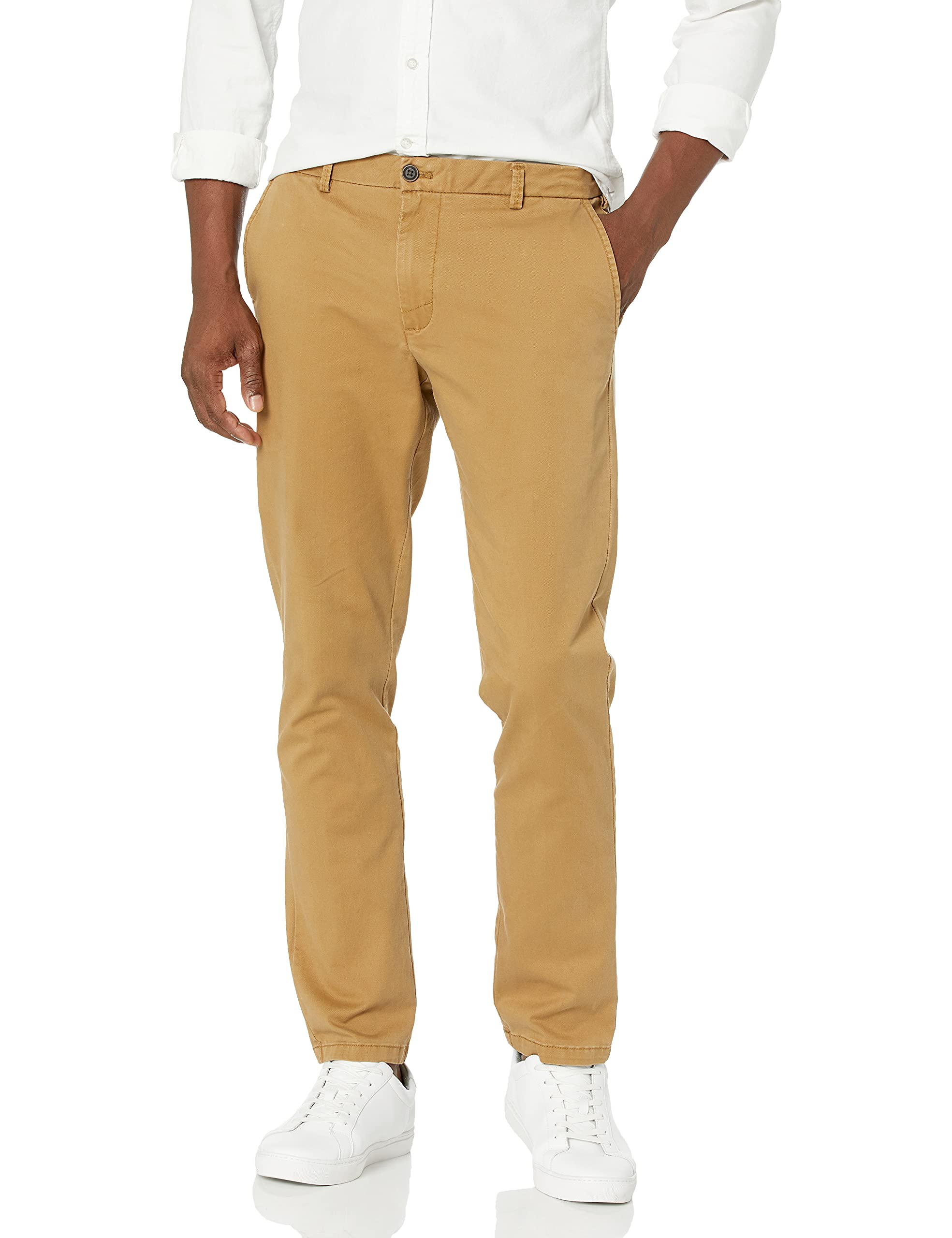 Snapklik.com : IZOD Mens Saltwater Stretch Flat Front Fit Chino Pant