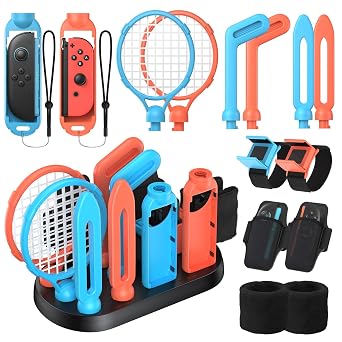 FASTSNAIL Switch Sports Accessories Bundle for Nintendo Switch 2/1/OLED