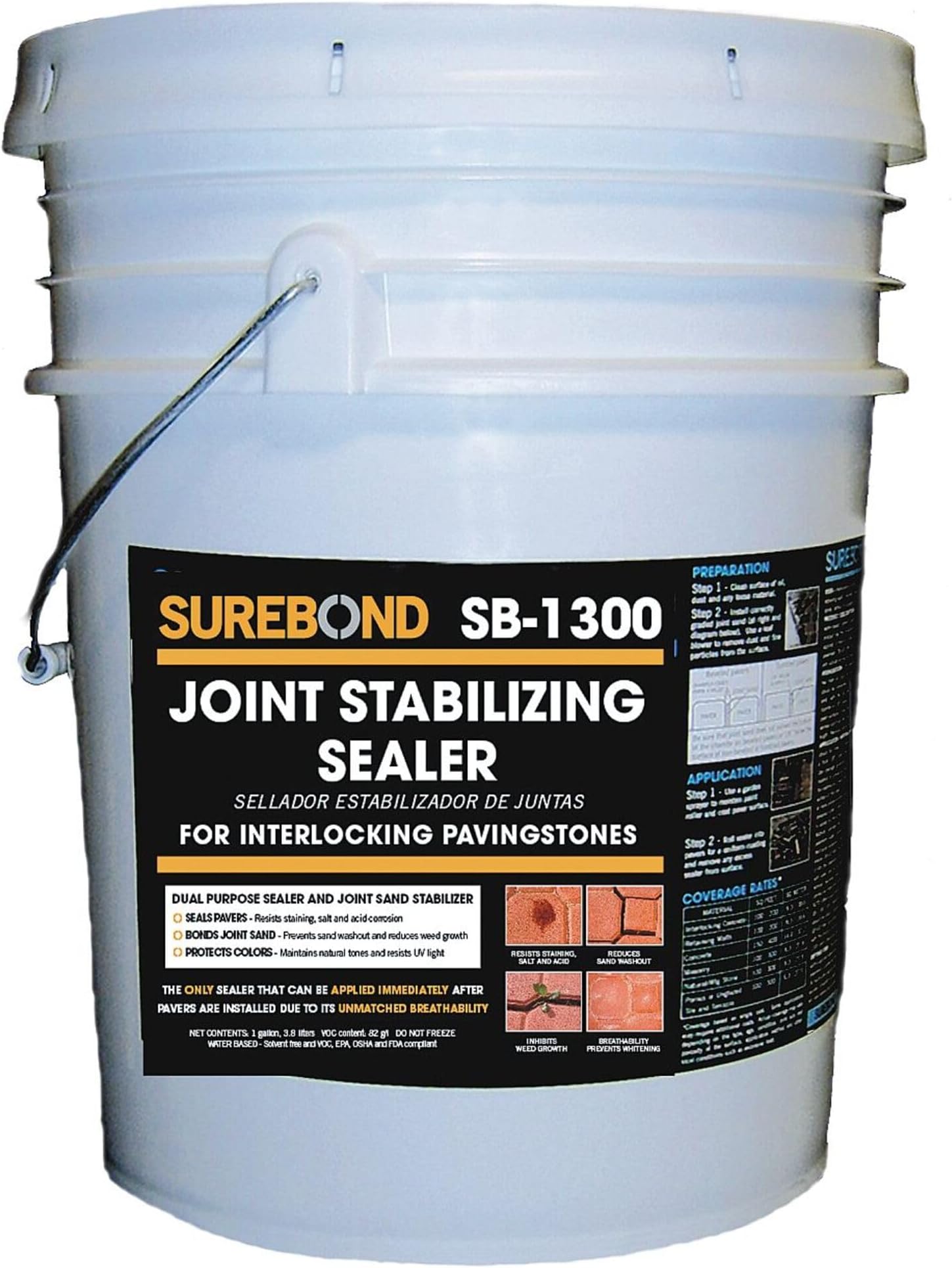 Sealer, 5 gal, Clear, Epoxy, Matte to Satin