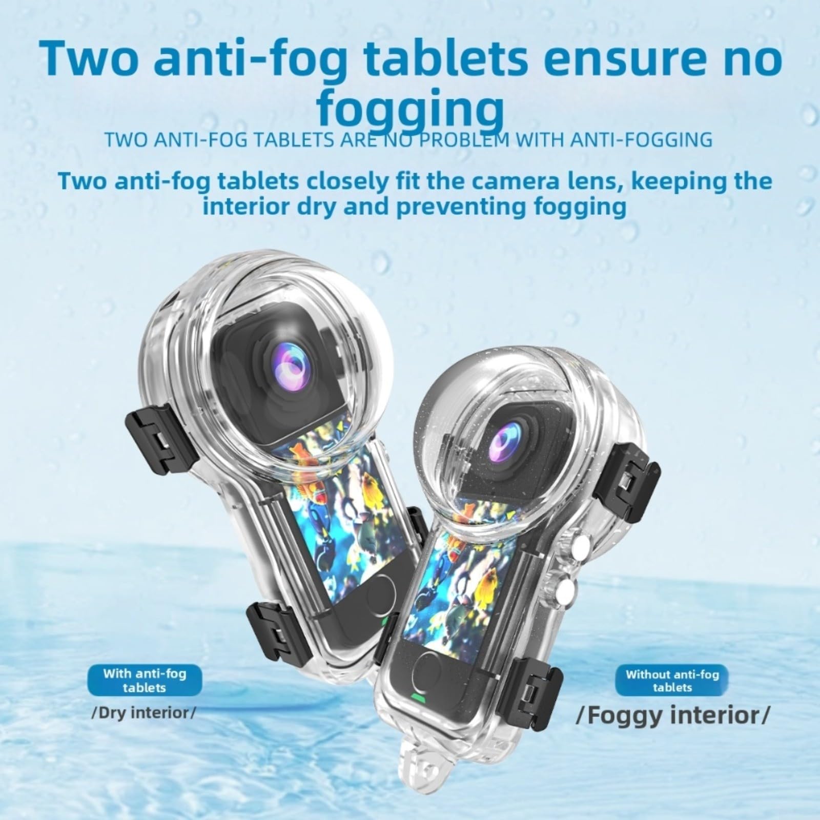 Funda protectora impermeable para Insta360 X4 Air, policarbonato endurecido resistente a los arañazos con lente PMMA y revestimiento antirreflectante AR, carcasa transparente