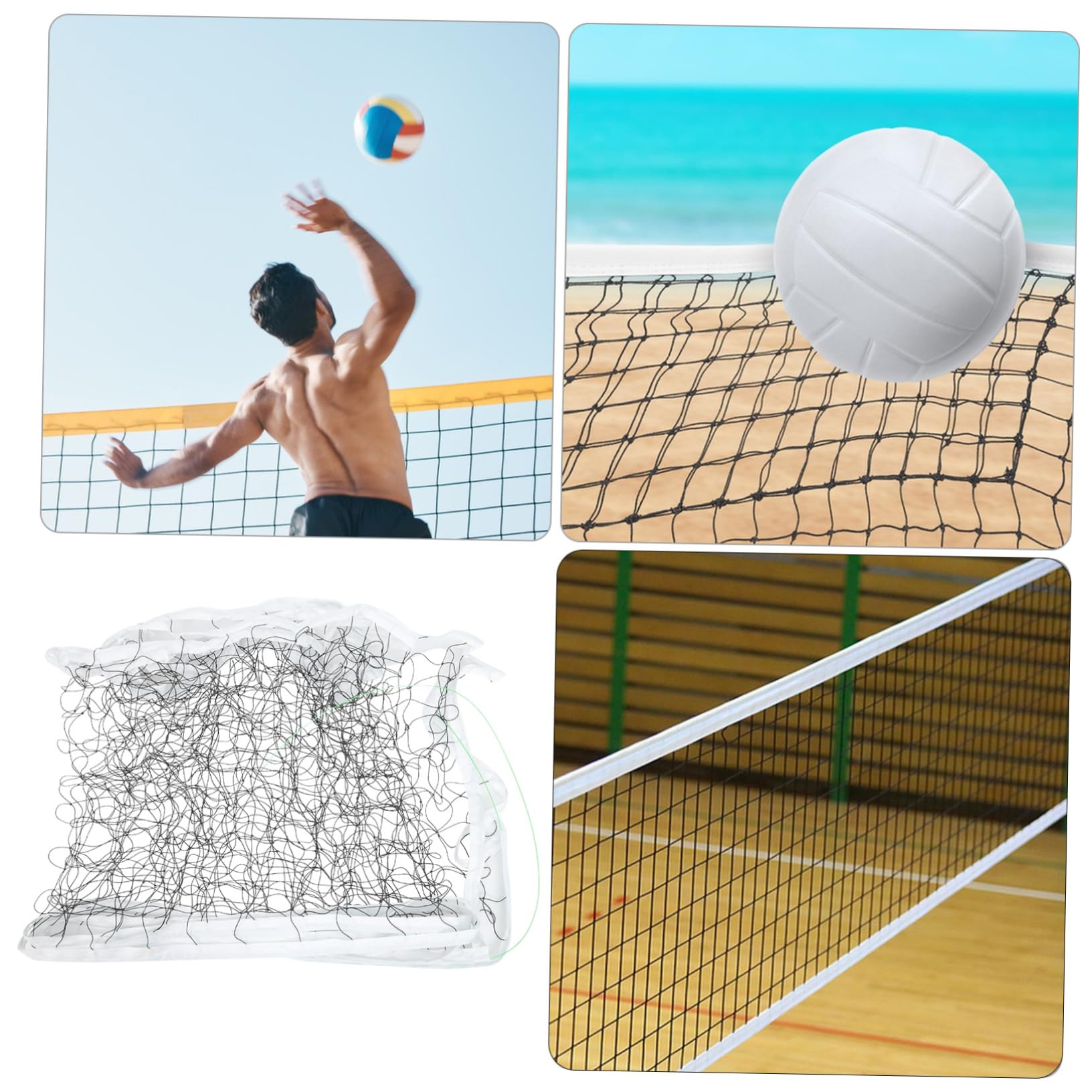 Sosoport Professional Volleyball Net Portable Regulation Volleyball Net for Backyard and Beach Games Durable High Strength for Indoor and Outdoor Use