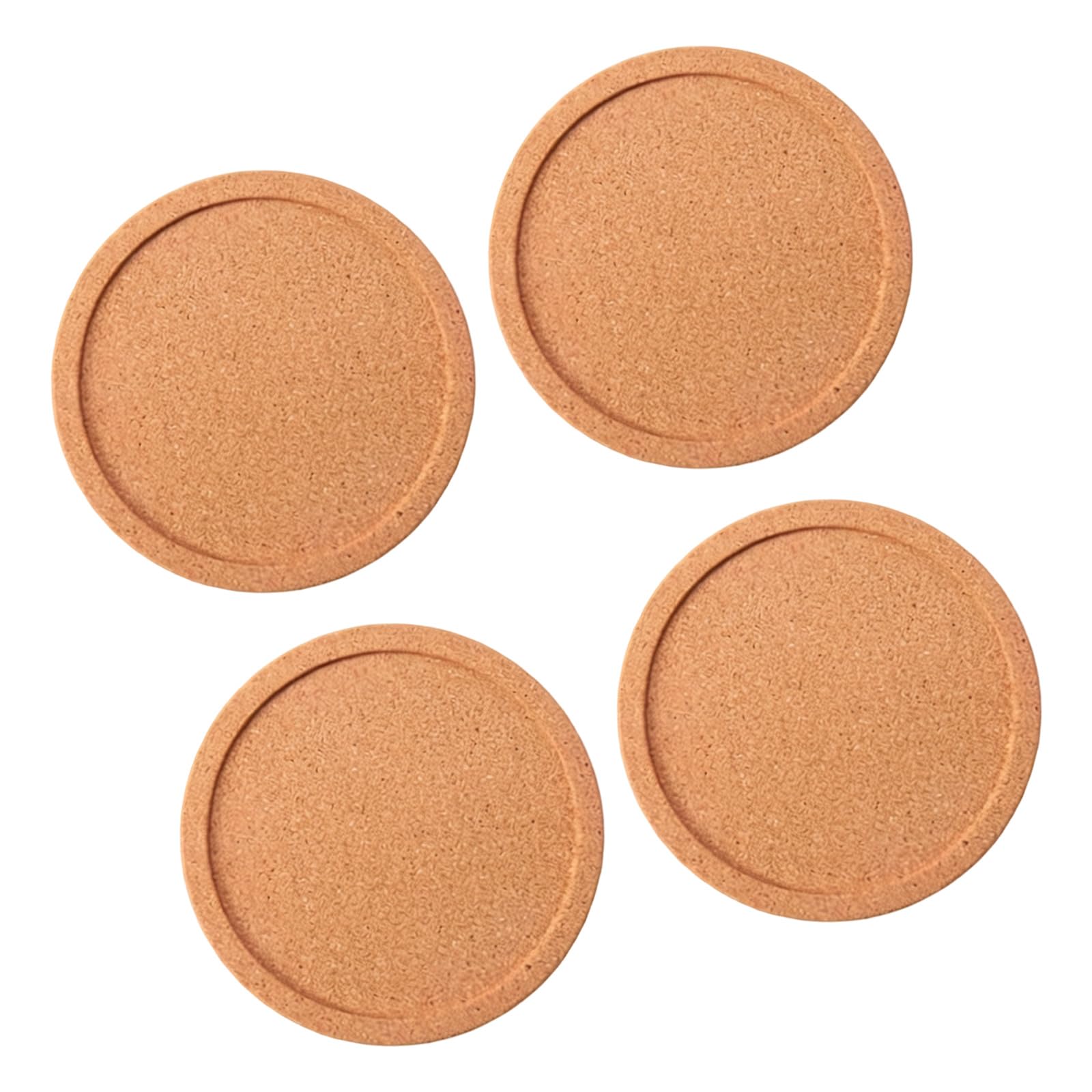 4Pcs Natural Softwood Drink Pad with Nonslip Base Ideal for Coffee Mugs and Hot Beverages Seal Drink Drinkholders