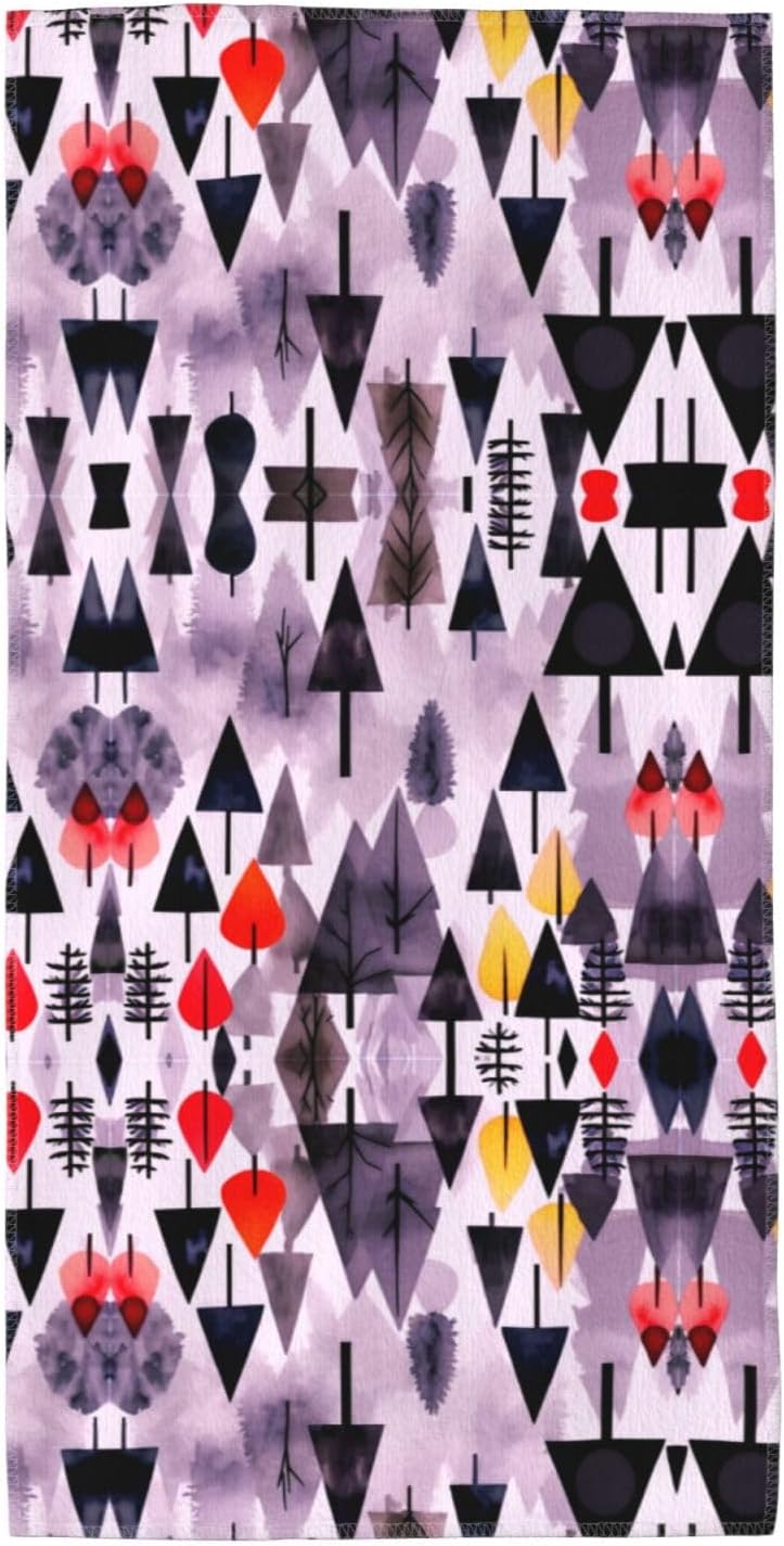 Tree Art Print Hand Towels for Kitchen, Decorative Bathroom Towels Decor Farmhouse Cute for Men Women Gifts