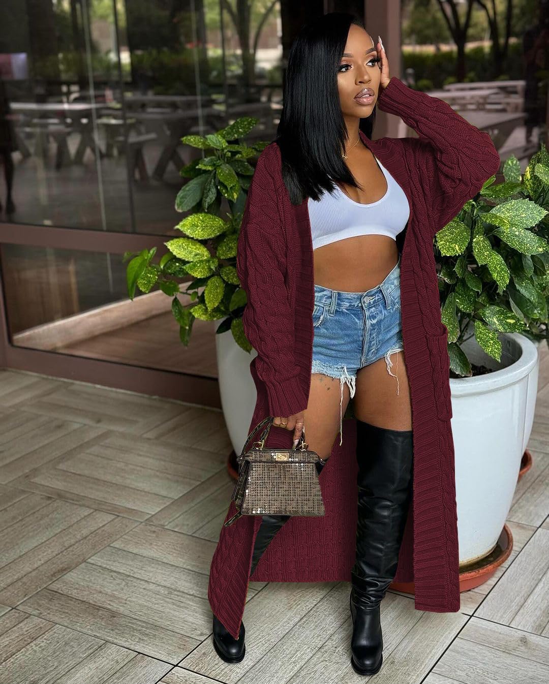 Nimsruc Cardigan Sweaters for Women Casual - Image 5