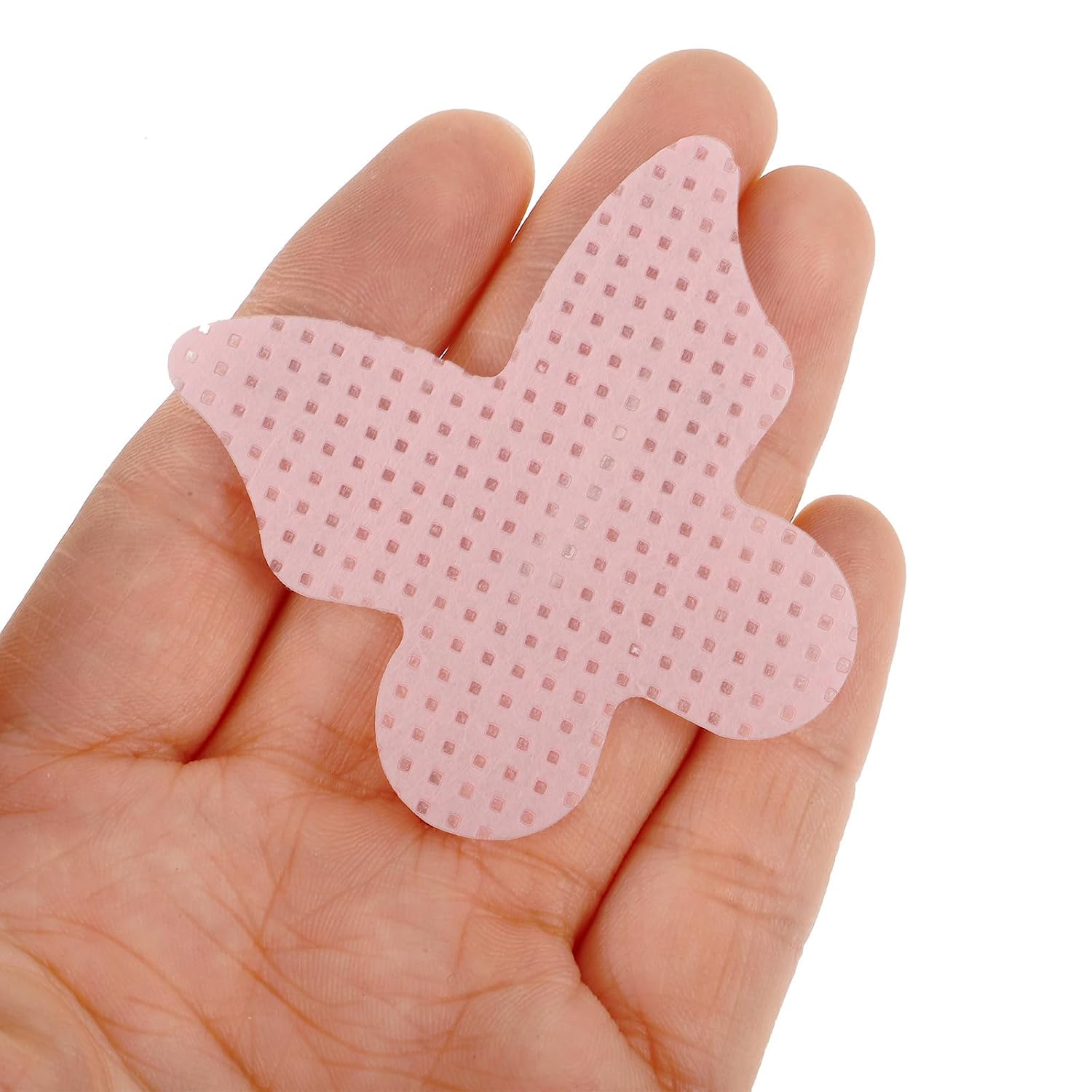 Nail Polish Remover Wipes Cotton Heart Shaped 200 Sheets Pink image 3