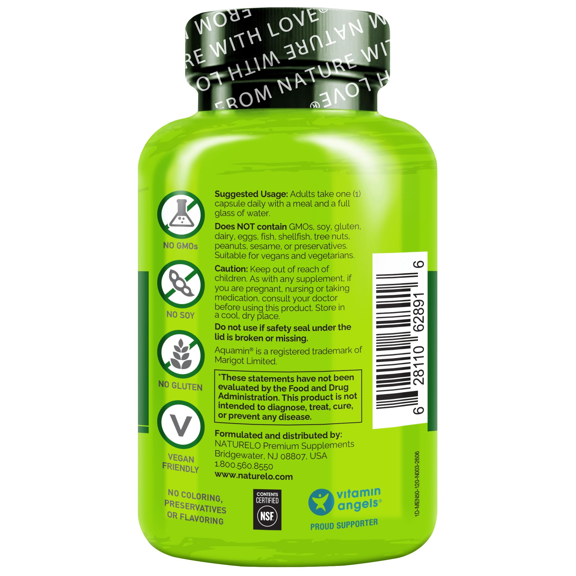 NATURELO Multivitamin for Men 50+ - One Daily, 120 Vegetarian Capsules — Amazon image 6