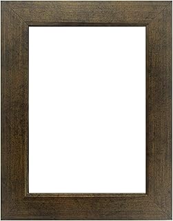 US Art Frames 17x34 Dark Bronze Flat 1.25 Inch, Smooth Wrapped Finish Wood Composite Wall Decor Picture Poster Frame