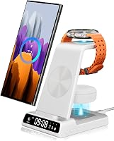 leQuiven 3 az 1-ben vezeték nélküli töltőállomás Samsung S25/S24/S23 és Galaxy Watch 8/Buds3 készülékekhez 1