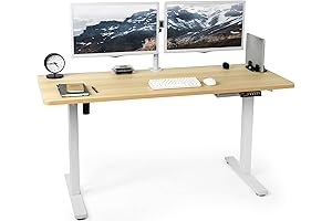 VIVO Electric Height Adjustable 60 x 24 inch Memory Stand Up Desk,...