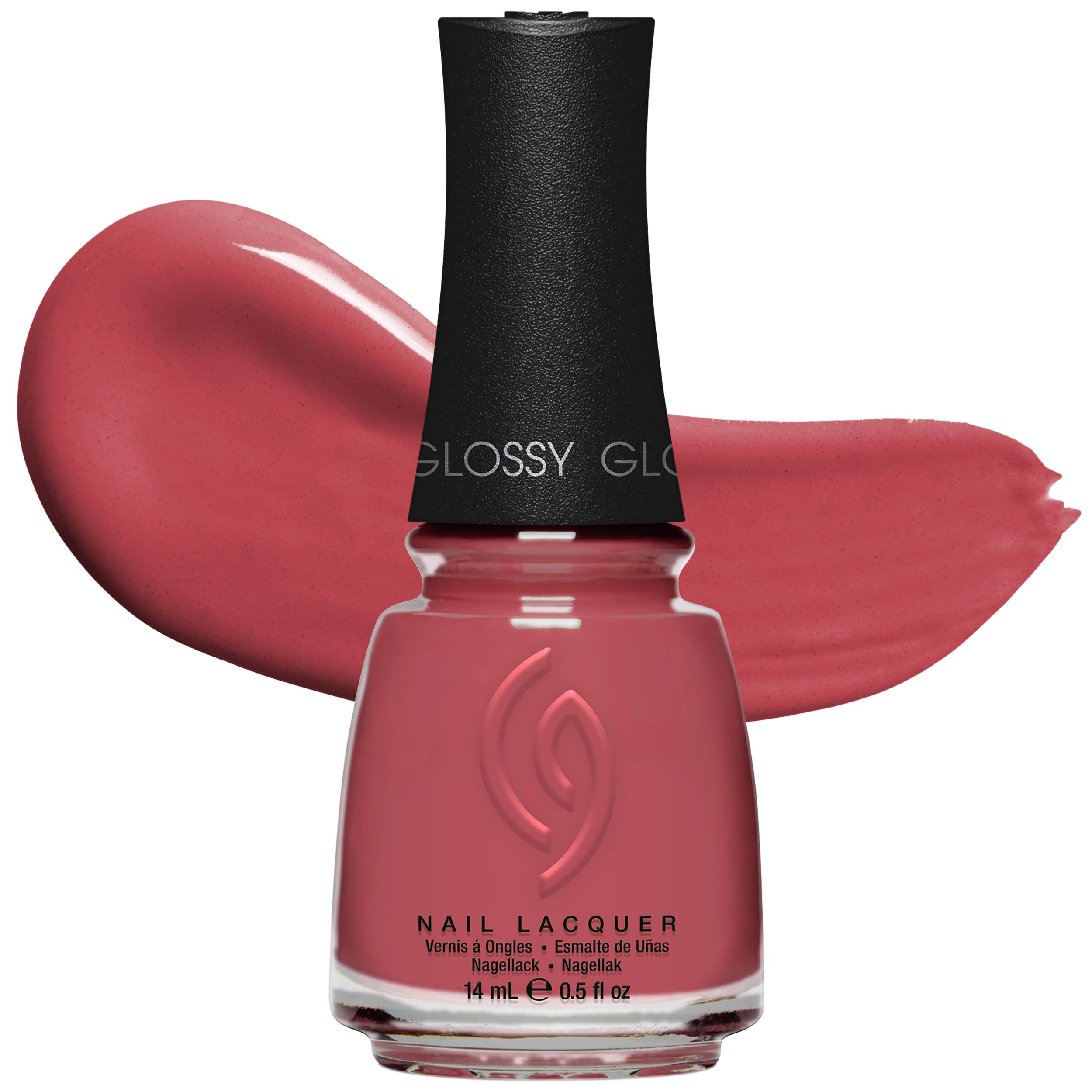 CG Nail Polish Fifth Avenue – Dusty Rose Nail Lacquer for DIY Manicure, Chip-Resistant, Glossy Finish, 0.5 fl oz