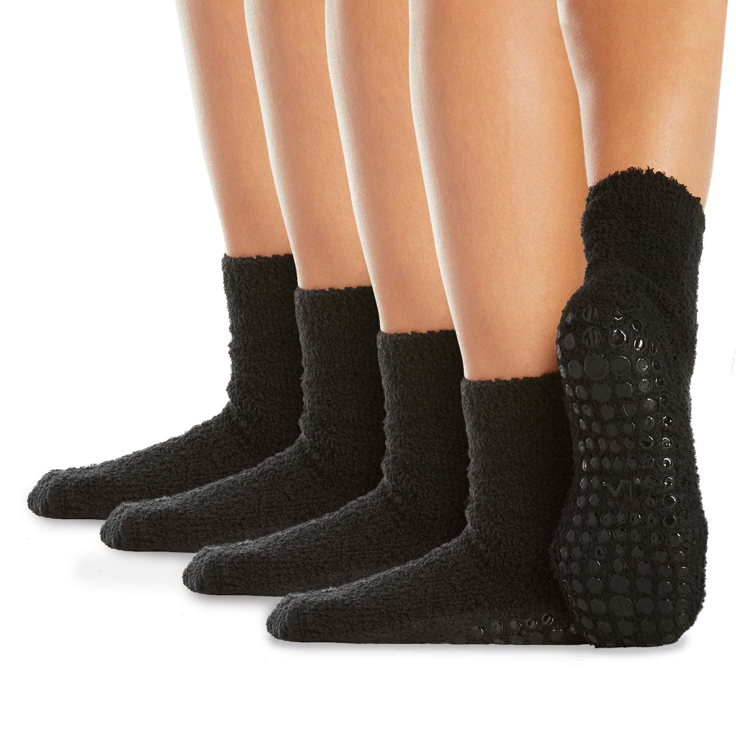 LA ACTIVE Non Slip Yoga Grip Socks - Barre Ballet Pilates Athletic Socks for Men and Women