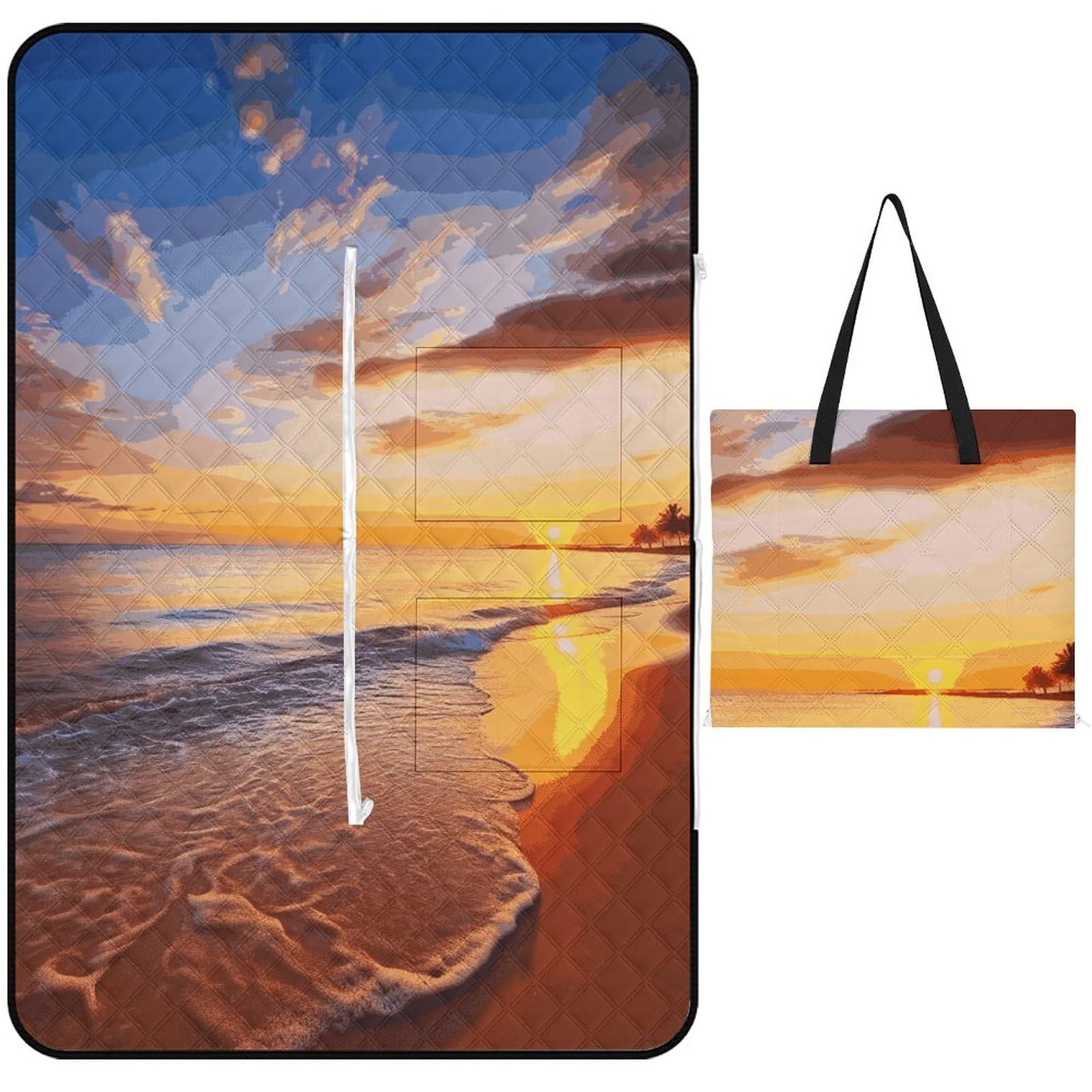 Couverture de plage imperméable anti-sable pour pique-nique réussi