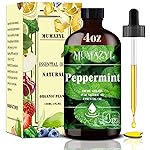 Peppermint Essential Oil, Peppermint Oil 4 Fl Oz 120ML for Diffuser Humidifier Yoga Cleaning DIY Candle Soap Making Essential Oils