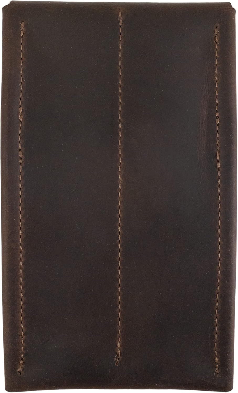 Double Pen Case Handmade from Full Grain Leather - Bourbon Brown