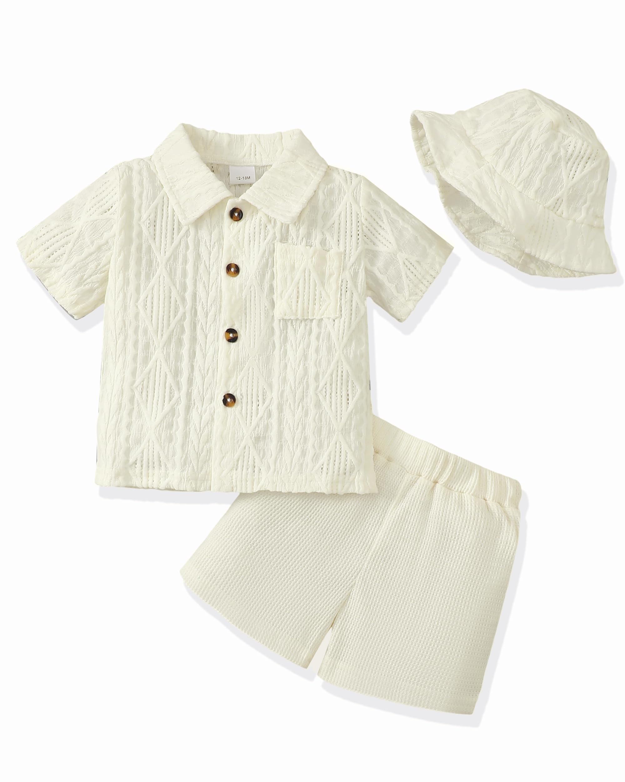 Renotemy Toddler Baby Boy Clothes Summer Outfits Infant Boy Clothing For Little Kid Shorts Sets