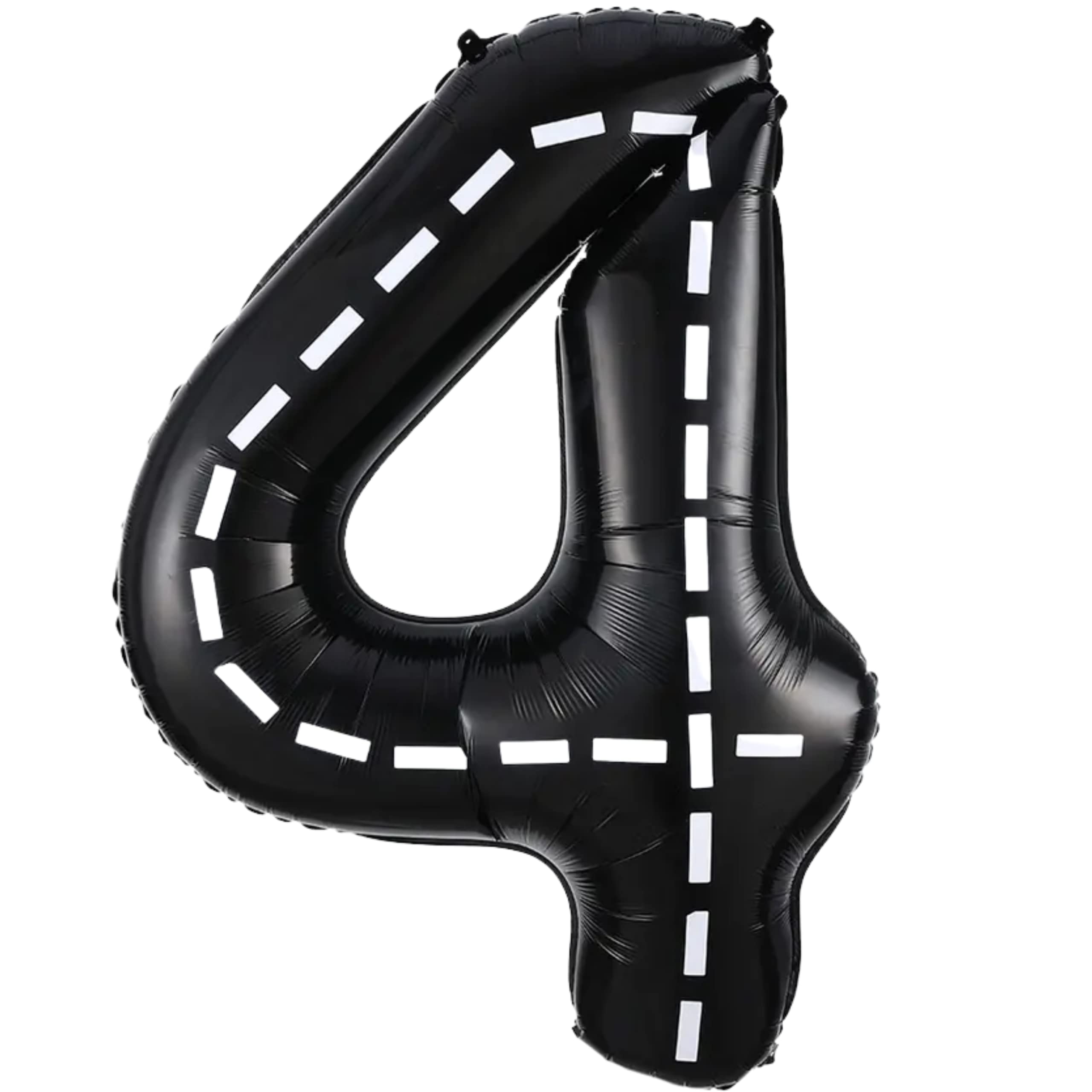 BOGAZNET 18 inch 4 balloon Black Large Numbers Balloons 0-9 Car Balloon Birthday Party Decorations for Boys Number Balloons for Birthday Party Supplies Racecar Party Supplies