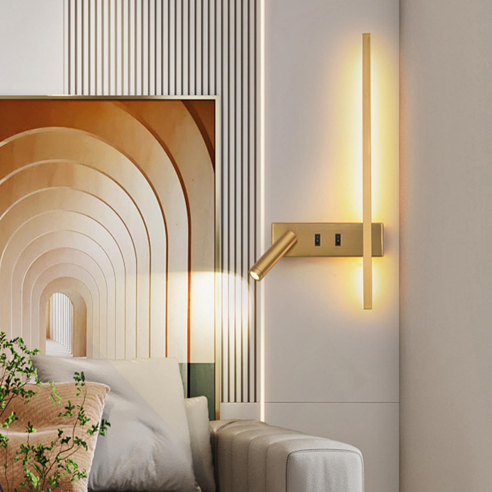 Lámparas de pared led modernas para iluminación de pasillos y cabecera 8