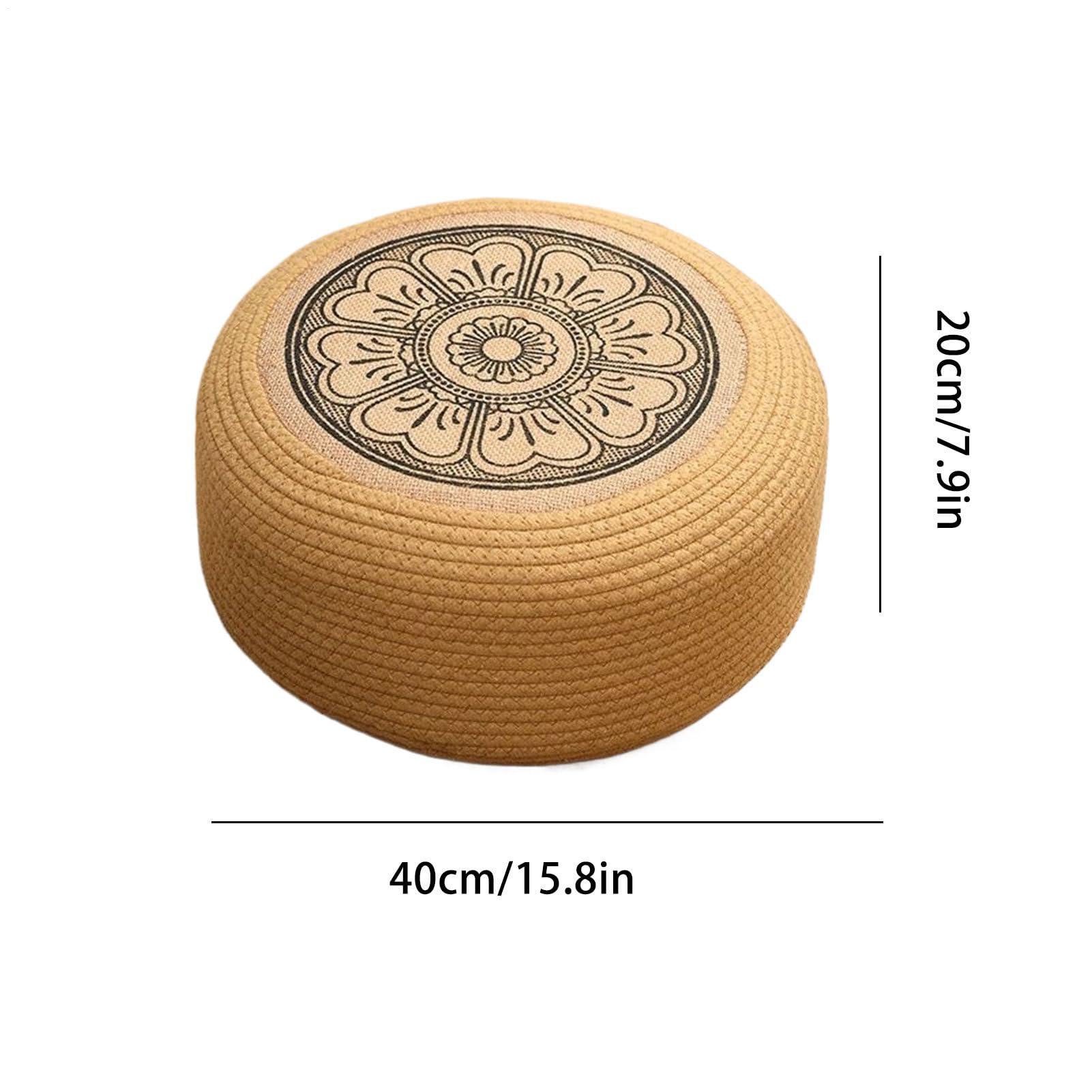 Wodoodporny Puf Ottomana Ogrodowy Plecione Okrągłe Pufy Na Zewnątrz