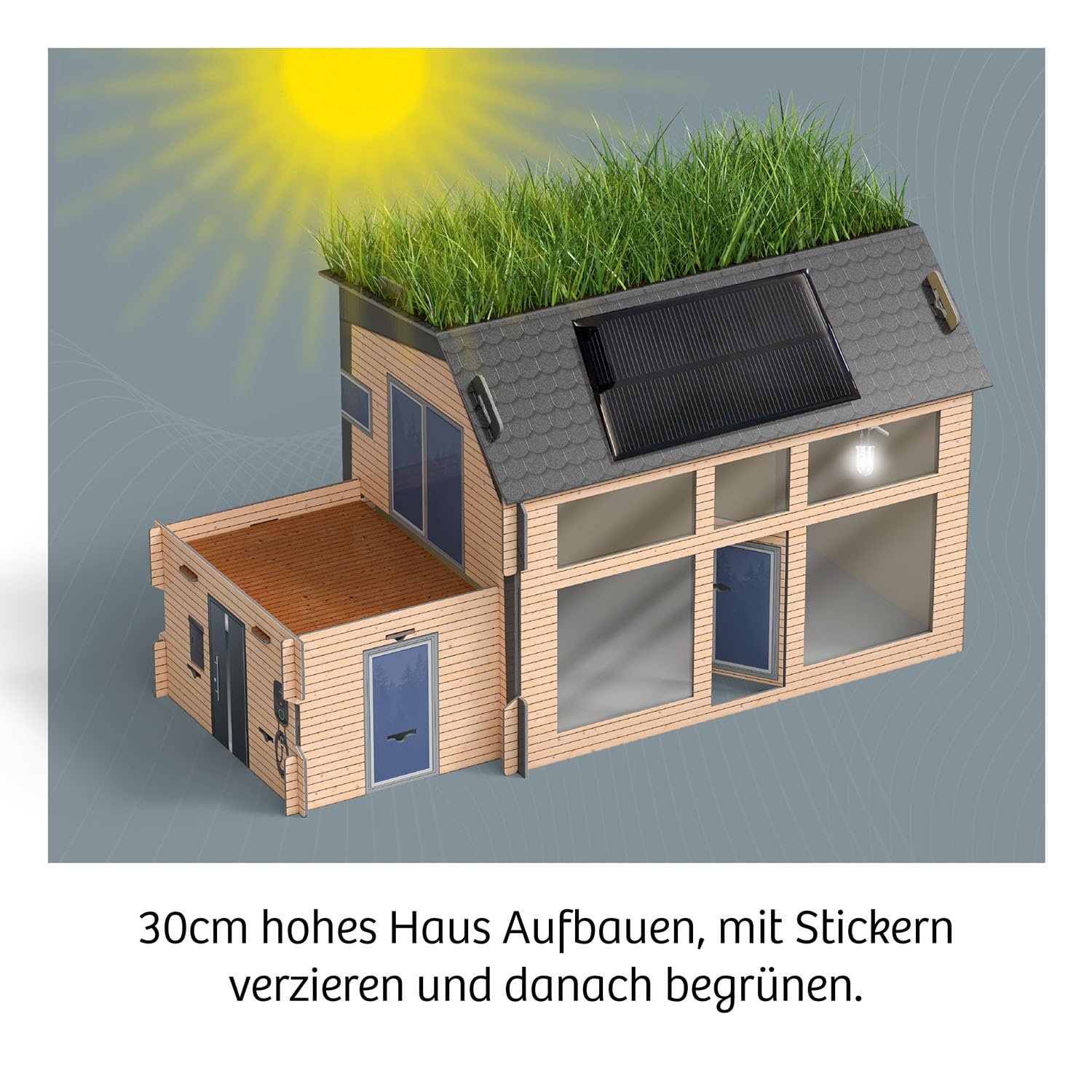 KOSMOS 621070 Eco-Haus - Energie clever nutzen - Dein großes Test-Modell, Experimentierkasten für Kinder ab 8 Jahre zu Themen Solar, regenerative Energien und Nachhaltigkeit